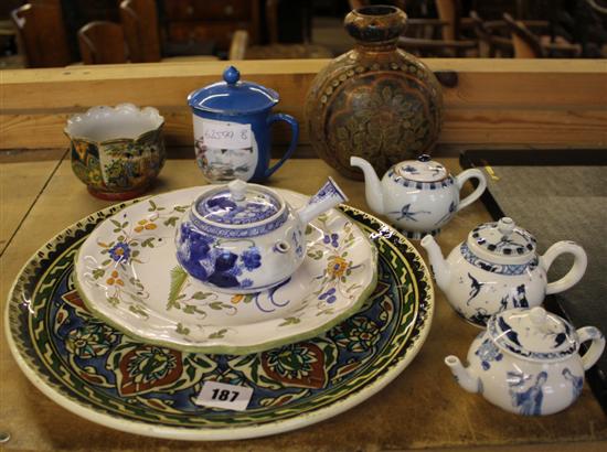 Group of Japanese & European ceramics